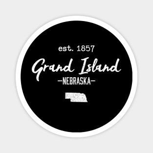 Grand Island Nebraska City State Vintage Magnet